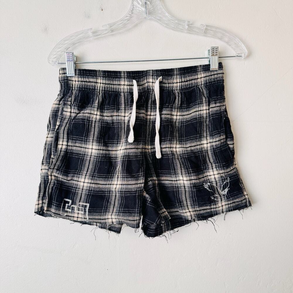 American Eagle Lounge Black And White Plaid Shorts Women’s size XS